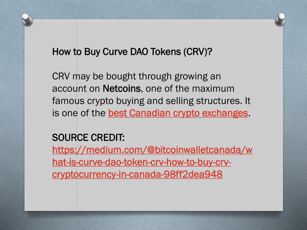 PPT - What Is Curve DAO Token (CRV)? How To Buy CRV Cryptocurrency In ...