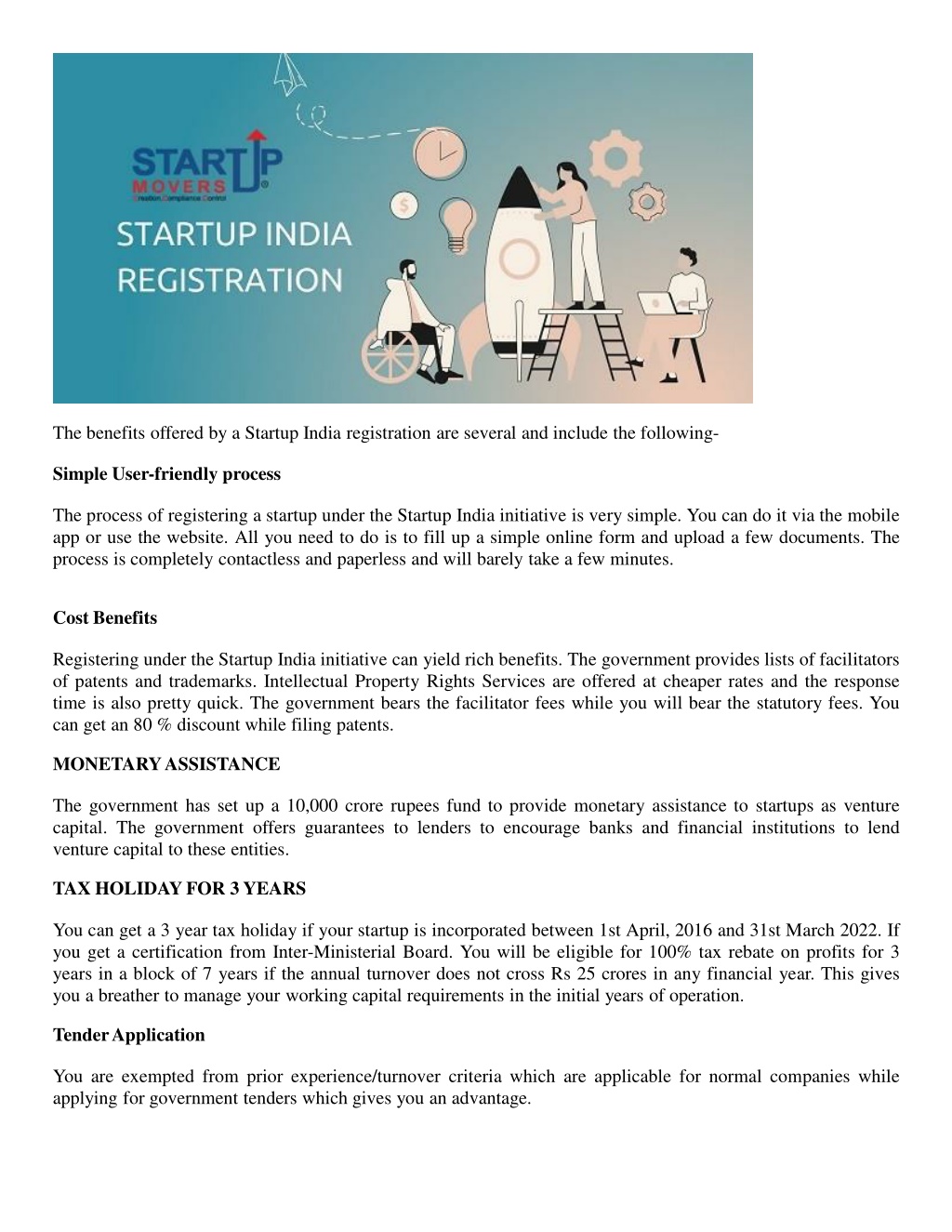 PPT - Benefits of Startup India Registration for New Startups ...