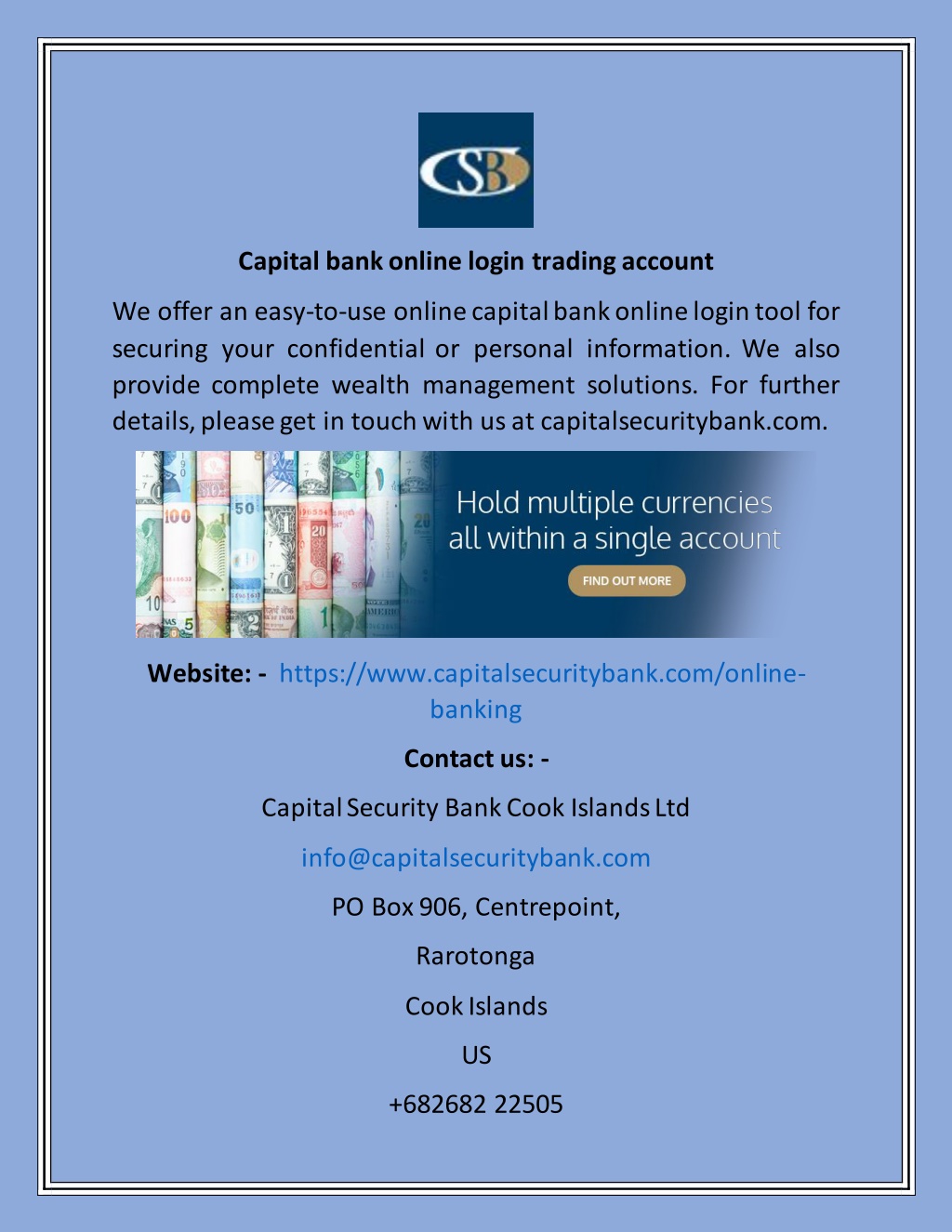 commercial capital bank login