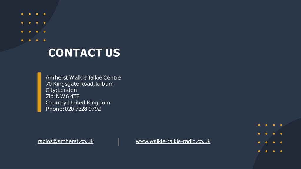 PPT - Licence Free (PMR446) Walkie Talkie Radios PowerPoint ...