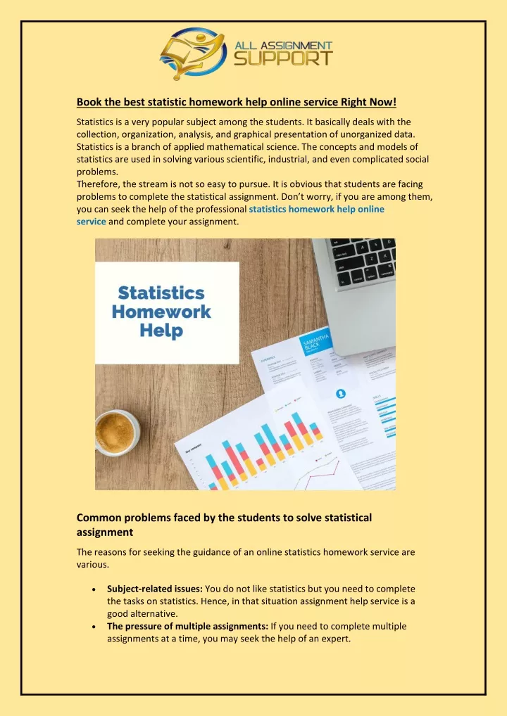 statistic homework help