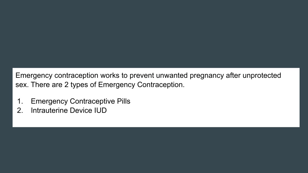 PPT - _How Does Emergency Contraception Work PowerPoint Presentation ...