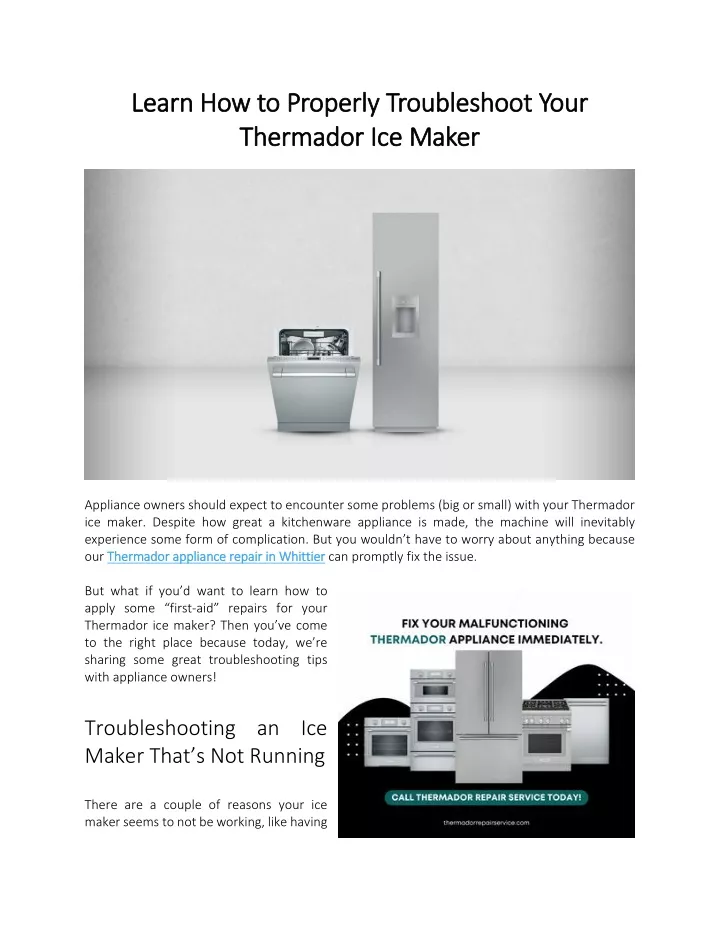 ppt-learn-how-to-properly-troubleshoot-your-thermador-ice-maker