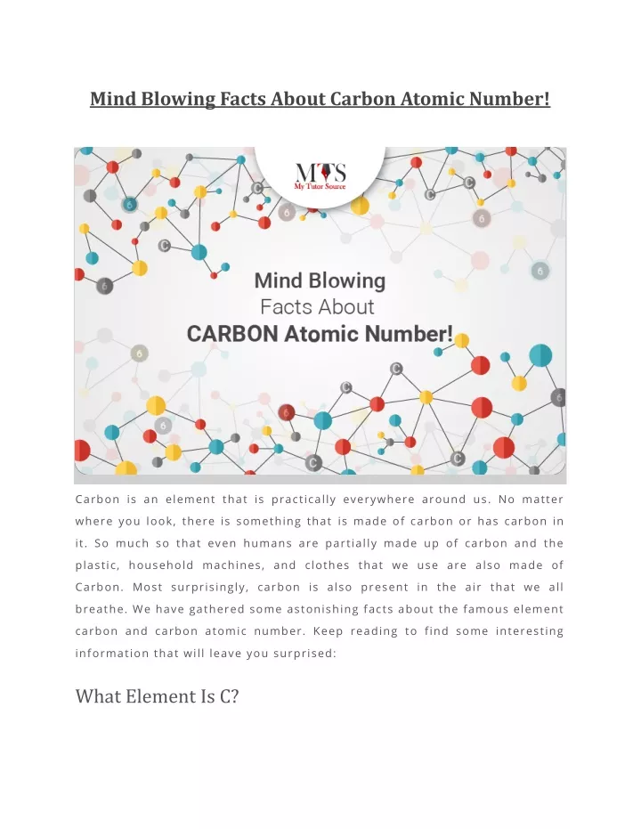 fun facts about carbon element
