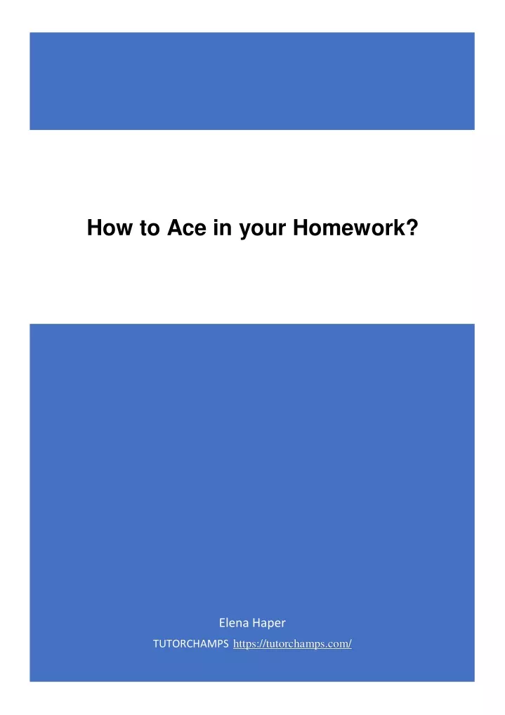 ace homework