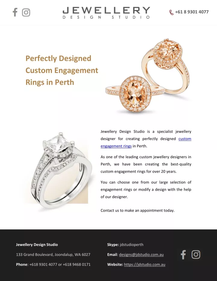 PPT - Perfectly Designed Custom Engagement Rings in Perth PowerPoint ...