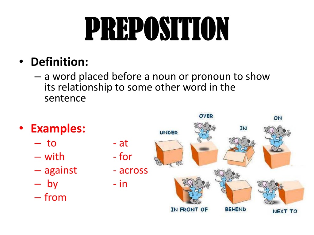 Known preposition