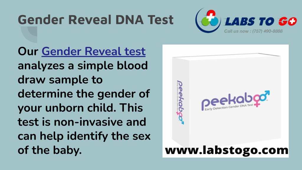 PPT - Gender Reveal DNA Test | Labstogo PowerPoint Presentation, free ...