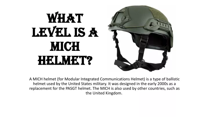 ppt-what-level-is-a-mich-helmet-powerpoint-presentation-free-download-id-11370623