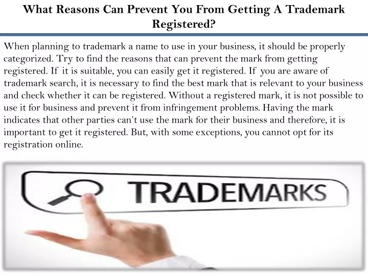 ppt-what-reasons-can-prevent-you-from-getting-a-trademark-registered