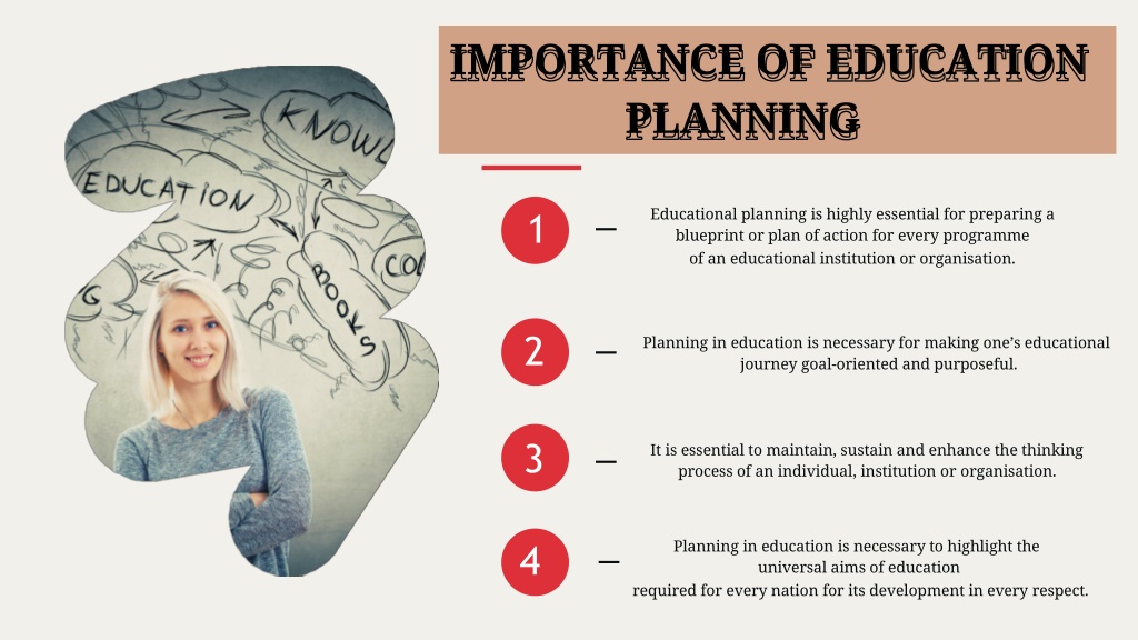 what is the importance of education planning