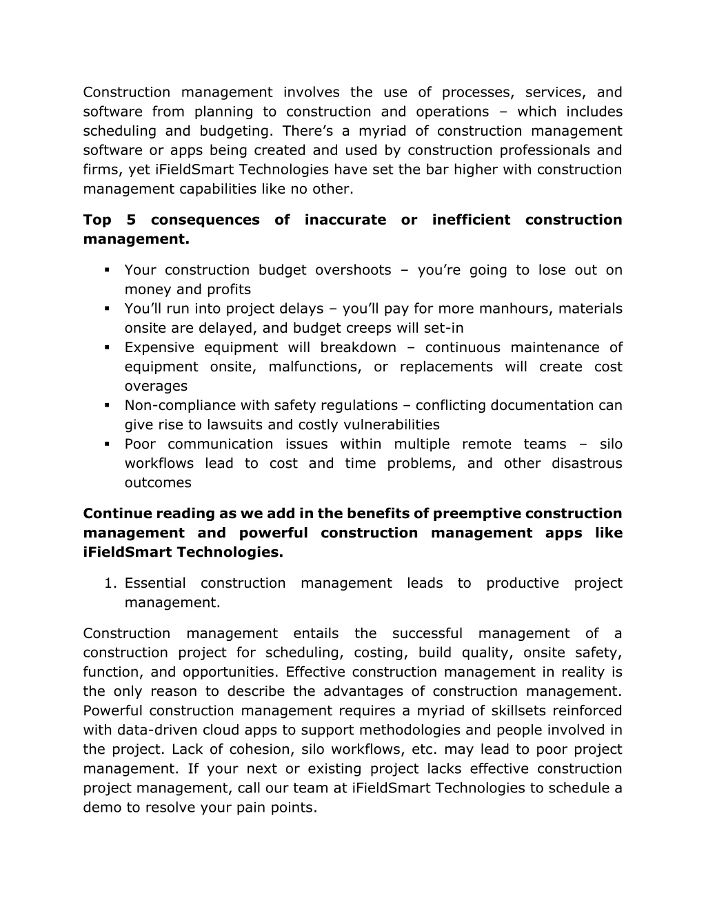 PPT - Top 7 reasons why preemptive construction management is crucial ...