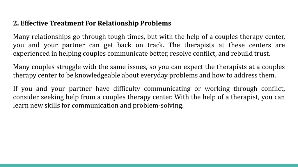 PPT - 4 Things You Can Expect From A Couples Therapy Center PowerPoint ...