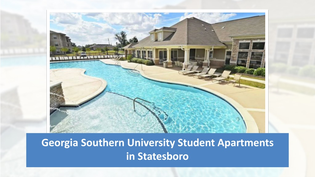 PPT Southern University Student Apartments in Statesboro, GA