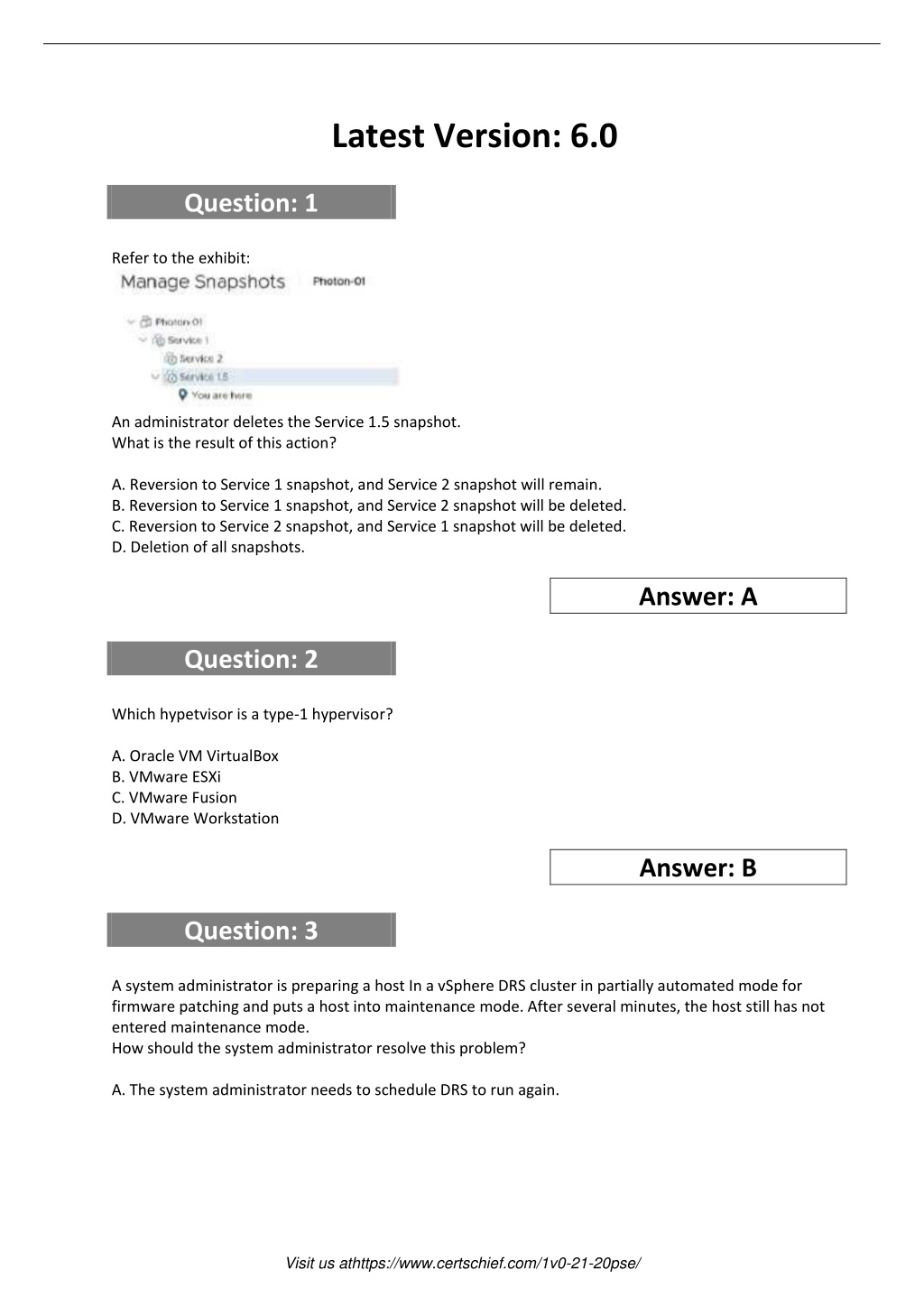 1V0-21.20 Latest Test Materials