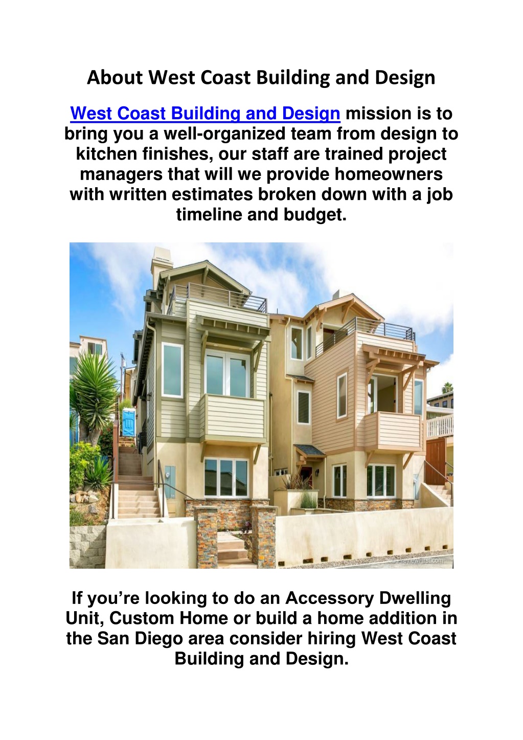 PPT - West Coast Building and Design : Affordable New Home Builder ...