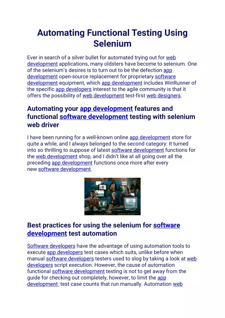 Ppt Automating Functional Testing Using Selenium 3 Powerpoint Presentation Id11375131 9327