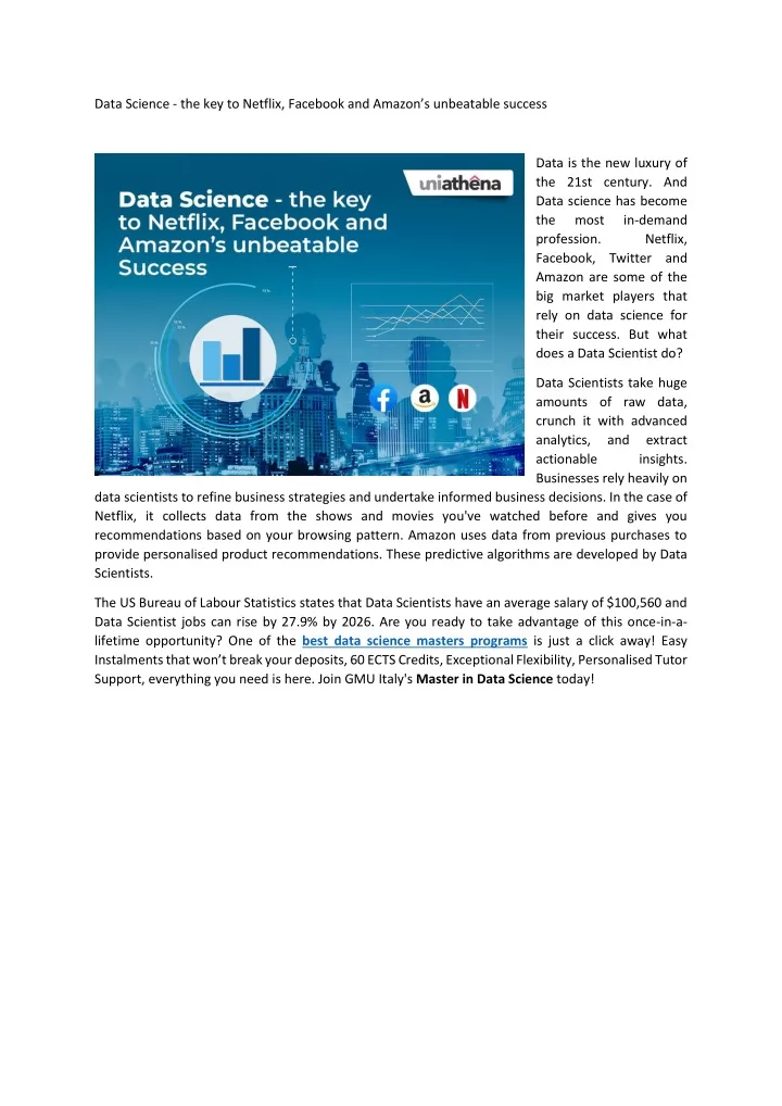PPT Best Data Science Masters Programs PowerPoint Presentation Free 