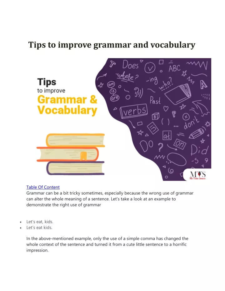 ppt-tips-to-improve-grammar-and-vocabulary-powerpoint-presentation