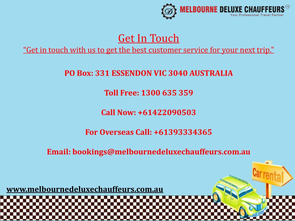 PPT Hire the Best Last Minute Car Rental Melbourne Airport Services PowerPoint Presentation