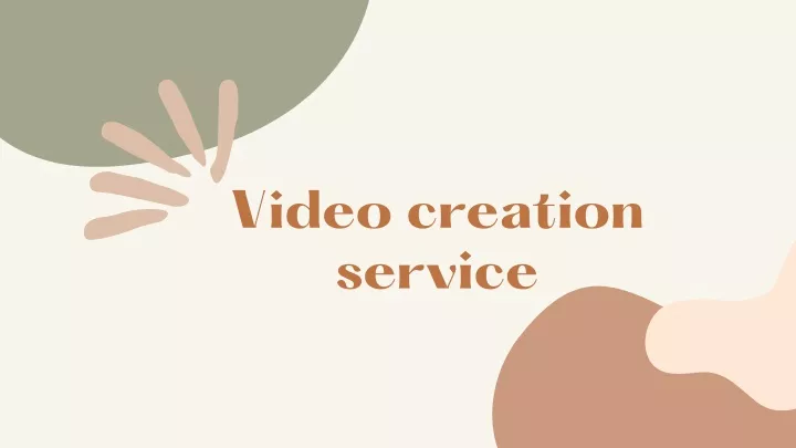 video creation service n.