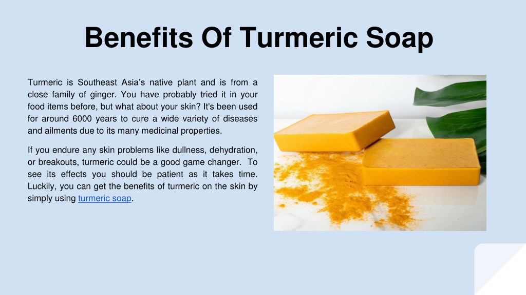 PPT Benefits Of Turmeric Soap PowerPoint Presentation, free download