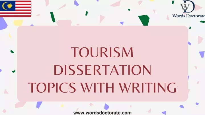 tourism management dissertation topics