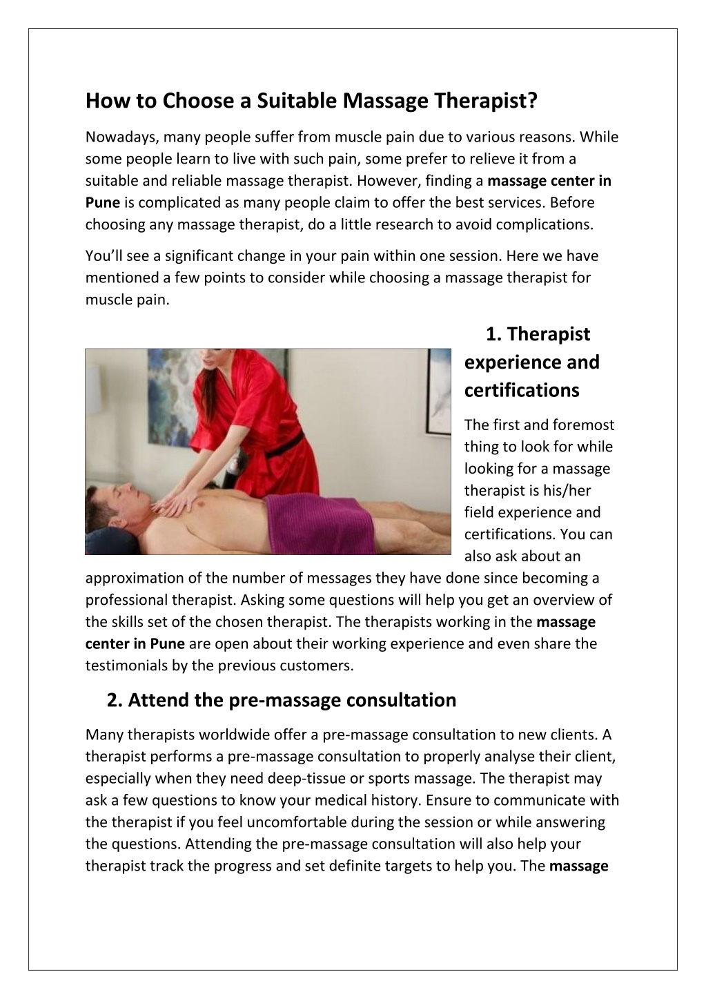 PPT - How To Choose The Suitable Massage Therapist PowerPoint ...
