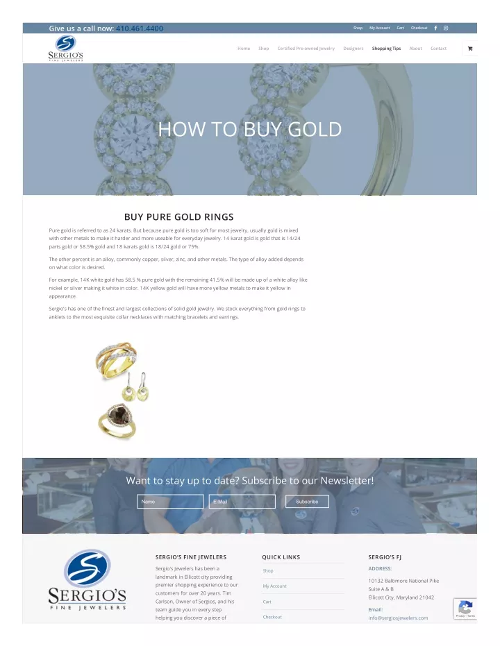PPT How to buy Gold Sergio’s Jewelers PowerPoint Presentation, free