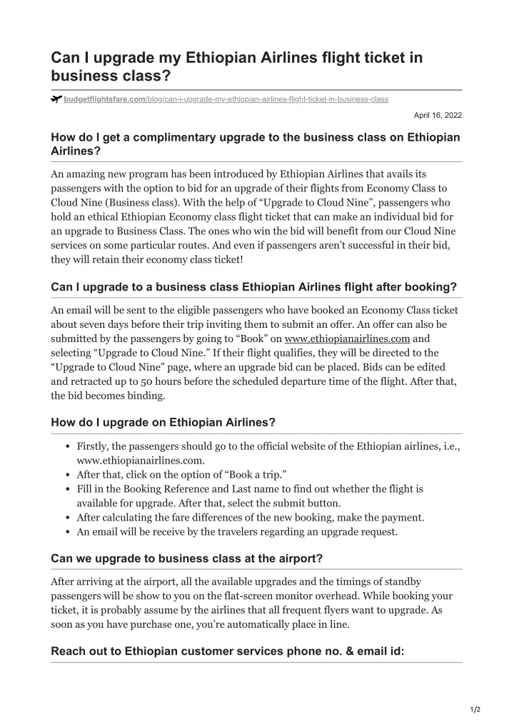 ppt-ethiopian-airlines-business-class-up-gradation-cost-policy-process-powerpoint