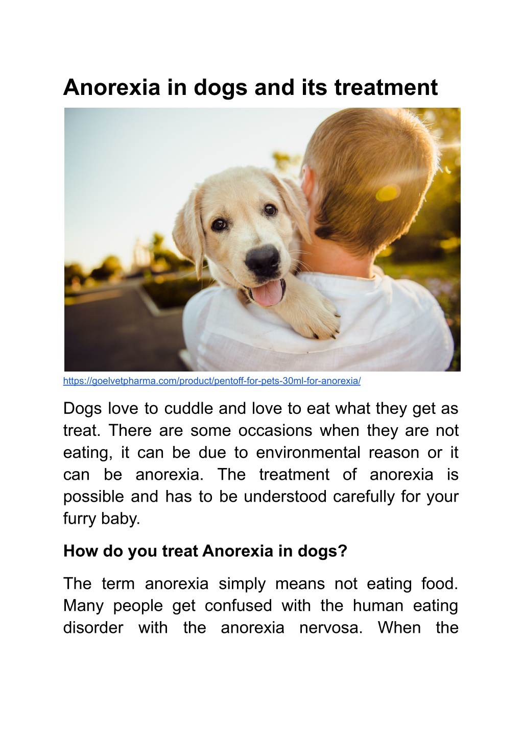 PPT - Anorexia in dogs and its treatment PowerPoint Presentation, free 