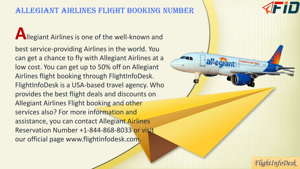 PPT - Allegiant Airlines Flight Booking PowerPoint Presentation, Free ...