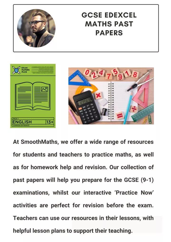 PPT - GCSE Edexcel Maths Past Papers Are Available PowerPoint ...