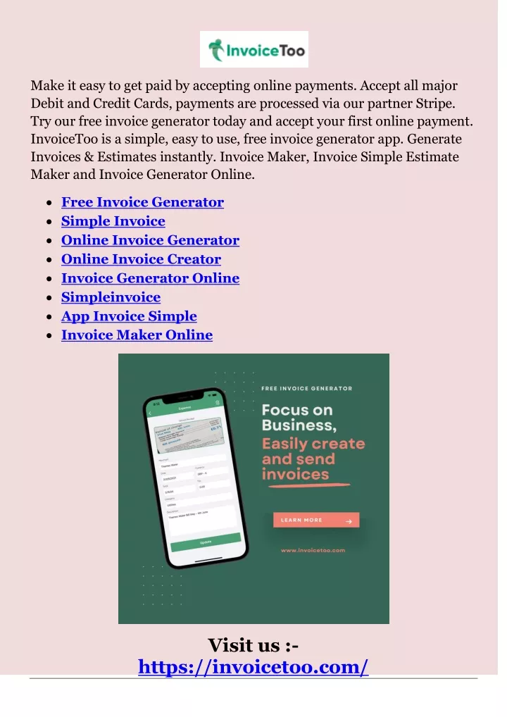Ppt simpleinvoice powerpoint presentation free download id 11384223