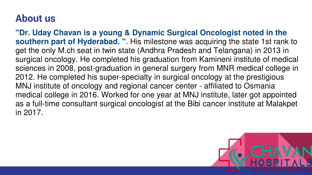 PPT - Oncology Hospital In Hyderabad PowerPoint Presentation, free ...