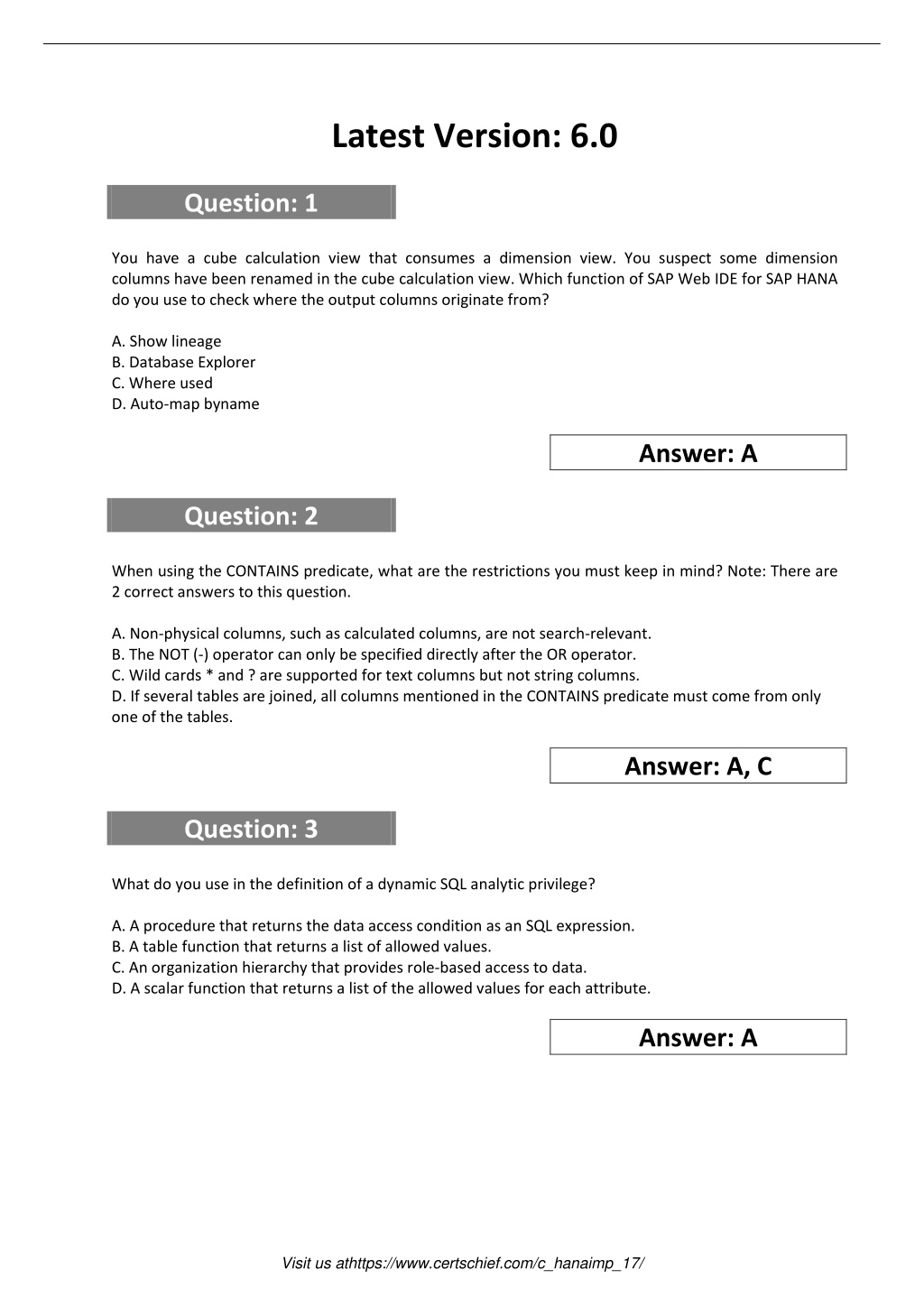 Exam Sample C-HANAIMP-18 Online