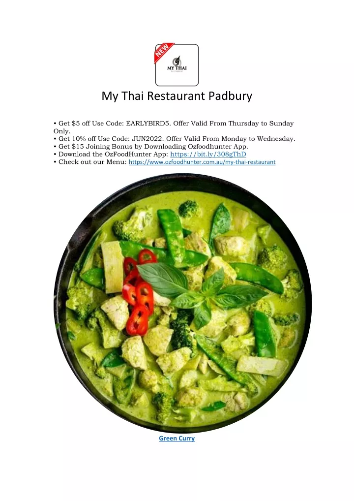 PPT - My Thai Restaurant Padbury PowerPoint Presentation, free download ...