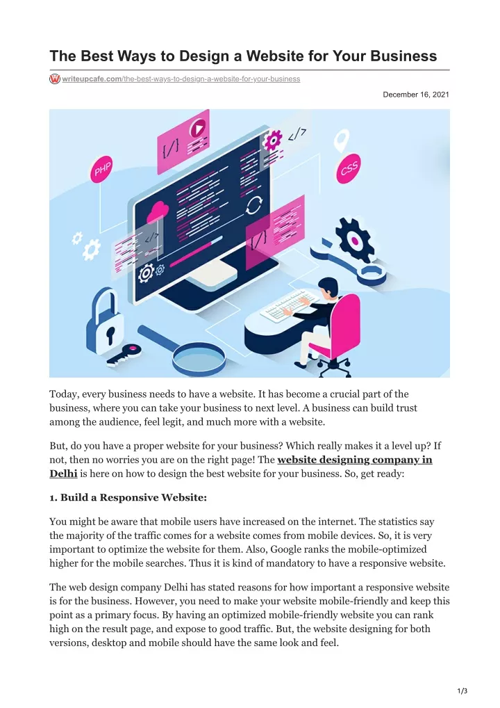 Ways To Design A Website Ways To Design A Website