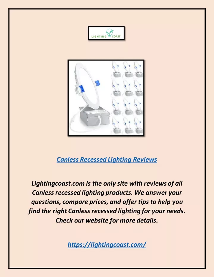 PPT Canless Recessed Lighting Reviews PowerPoint