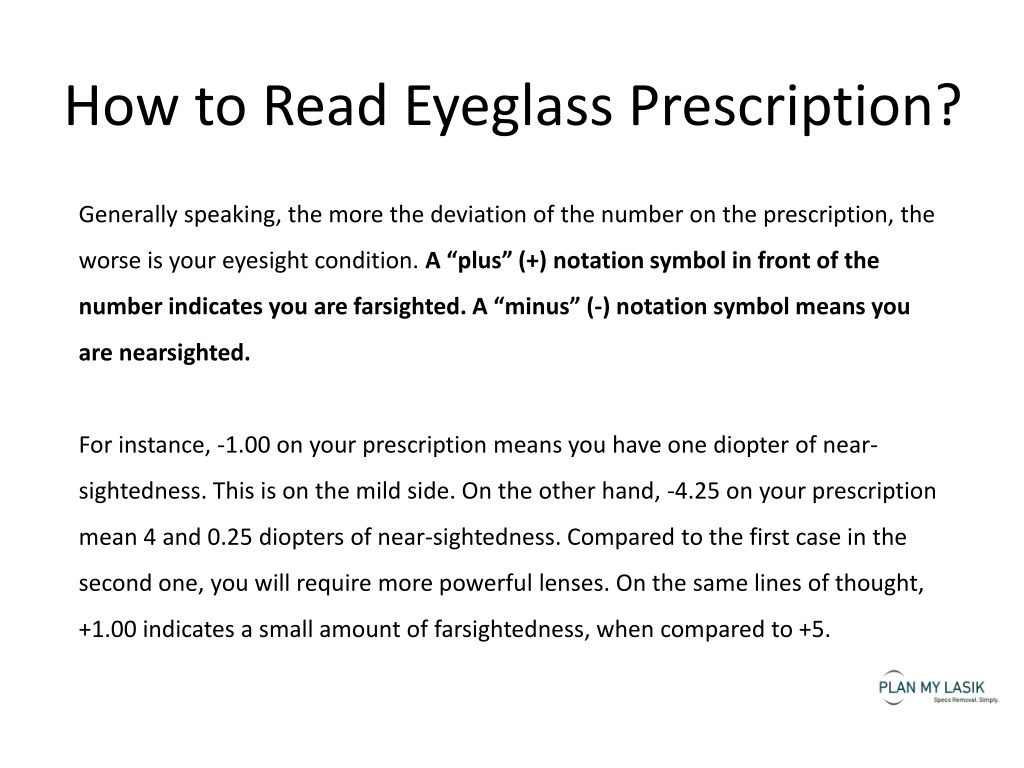 Ppt How To Read Your Eyeglass Prescription Powerpoint Presentation Free Download Id11385820