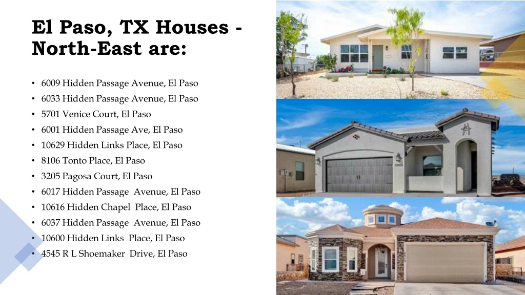 PPT Best Place to List Houses for Sale in Northeast El Paso, Texas PowerPoint Presentation