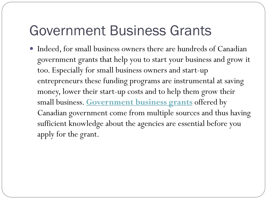 PPT How To Get Government Grants For Your Business PowerPoint