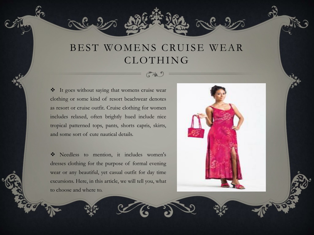 PPT Everything You Need To Know About Womens Cruise Wear Clothing