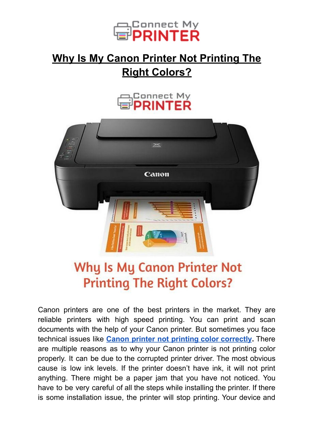 Ppt - Why Is My Canon Printer Not Printing The Right Colors Powerpoint 