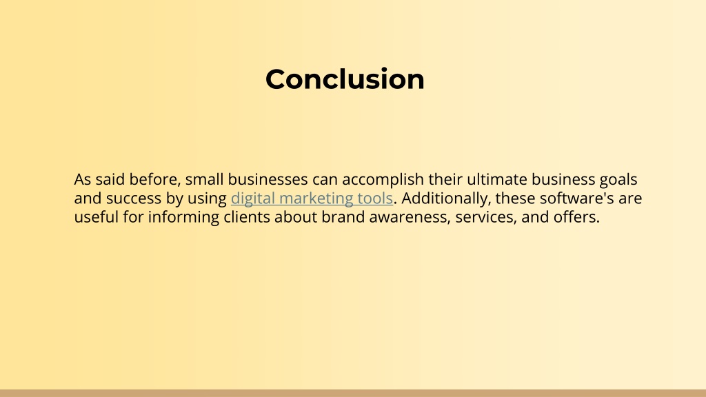 PPT - 5 Best Digital Marketing Tools For Small Business PowerPoint ...