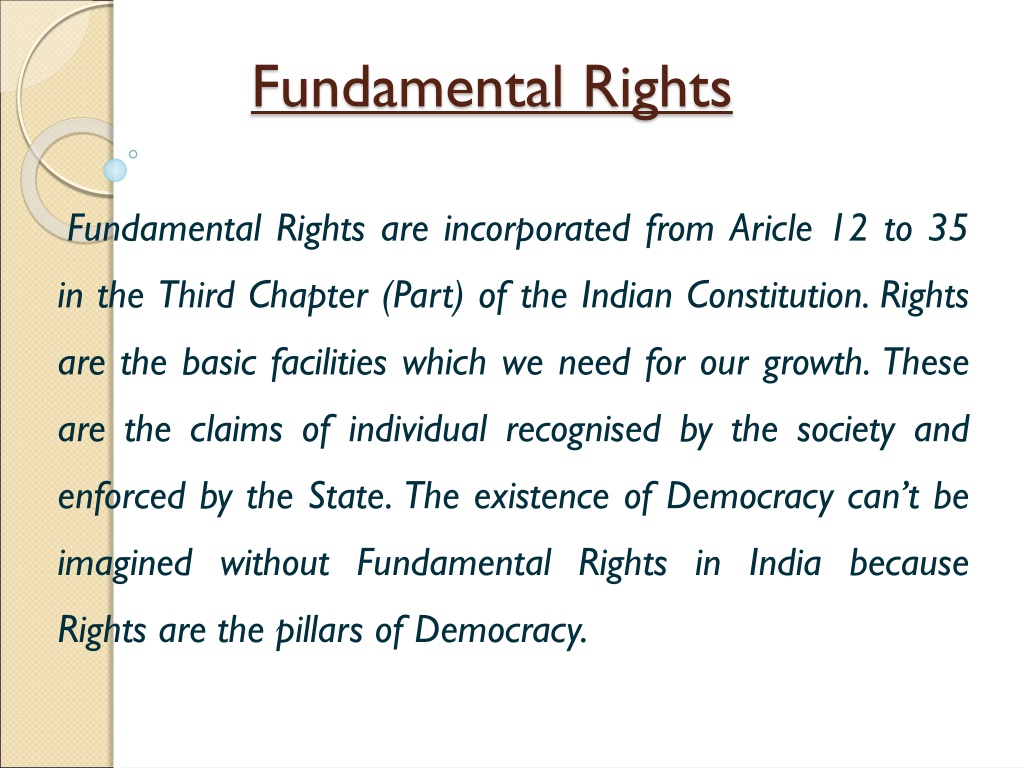 PPT - Fundamental_Rights PowerPoint Presentation, free download - ID ...