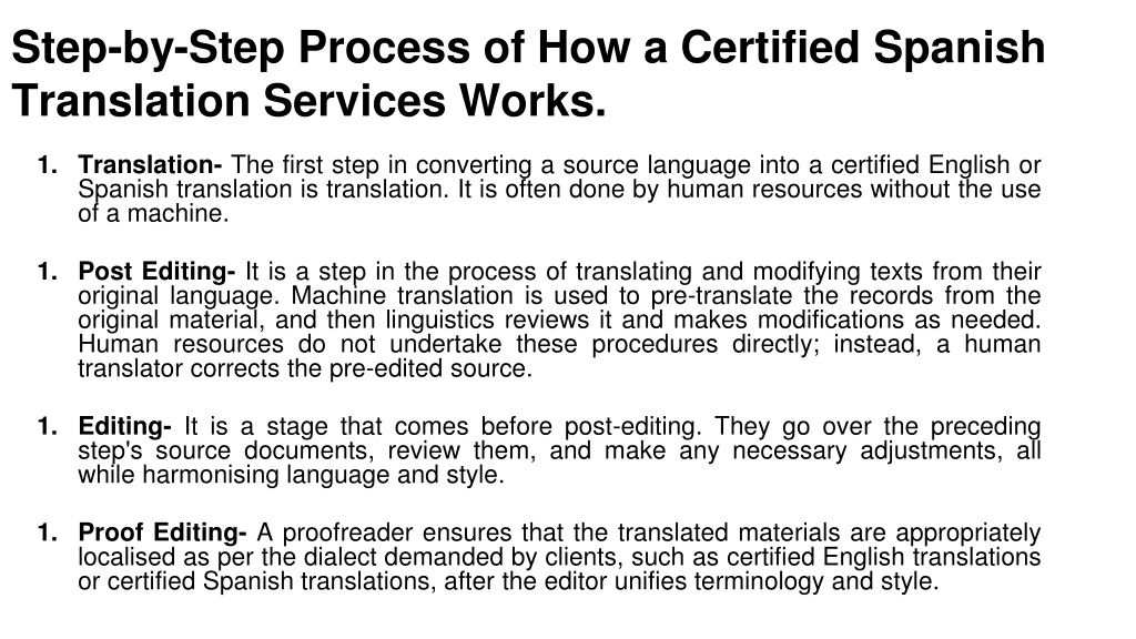 PPT A StepbyStep Guide to Using Certified Spanish Translation