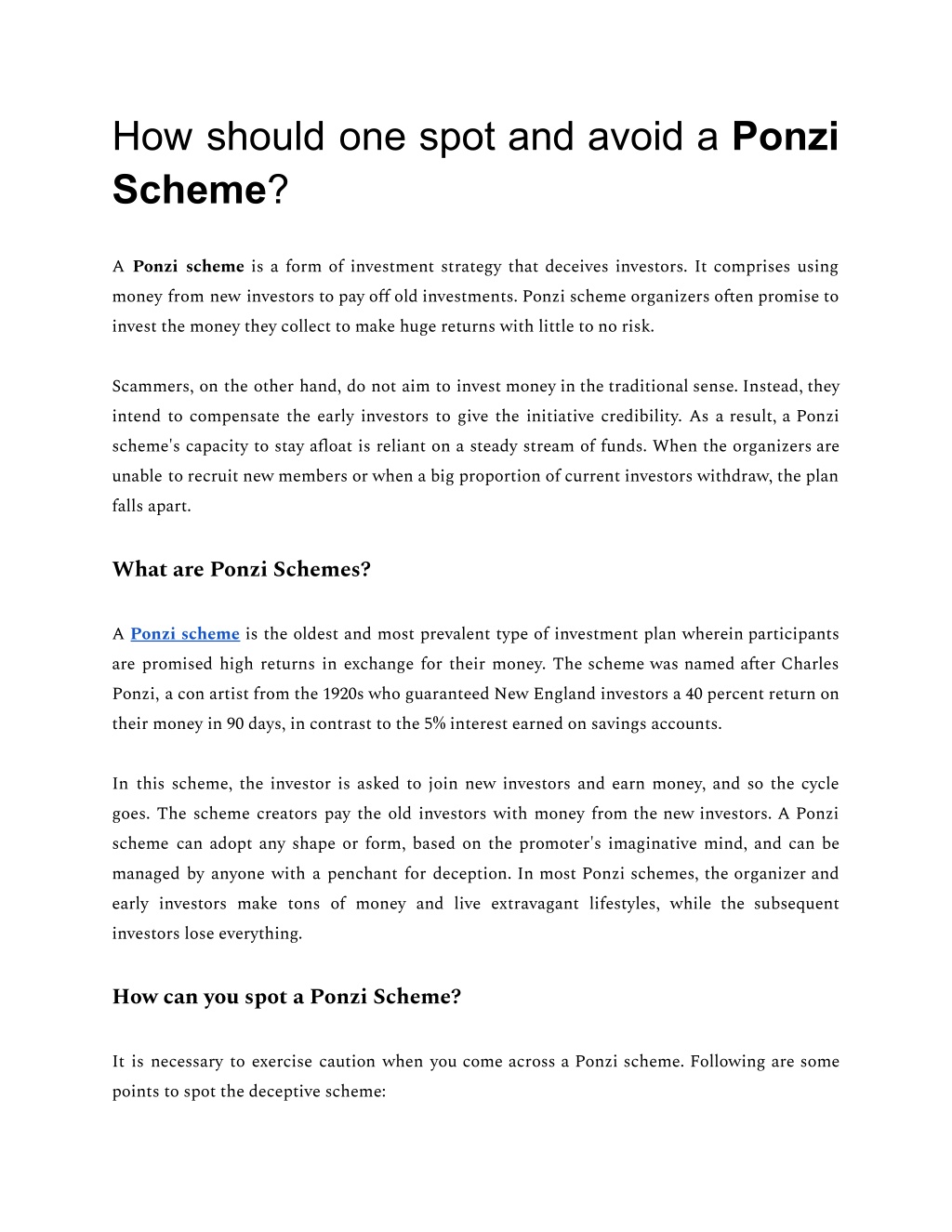 Ppt What Are Ponzi Schemes Powerpoint Presentation Free Download Id11390317 3416