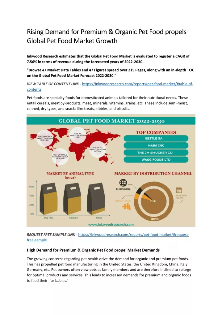 PPT Global Pet Food Market Growth, Analysis, Trends PowerPoint