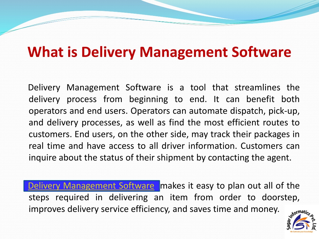 PPT - What is Delivery Management Software PowerPoint Presentation ...